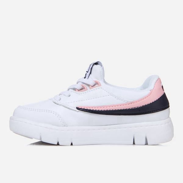 Fila Ot Flex Kd Girl's Lifestyle Shoes - White/Pink,NZ 394-96581